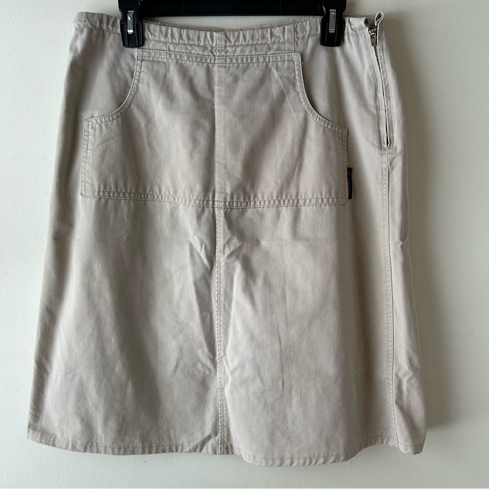 5 FOR $25 | Billy Blues Straight A-line Modest Midi‎ Skirt Khaki Stone Tan 12 L